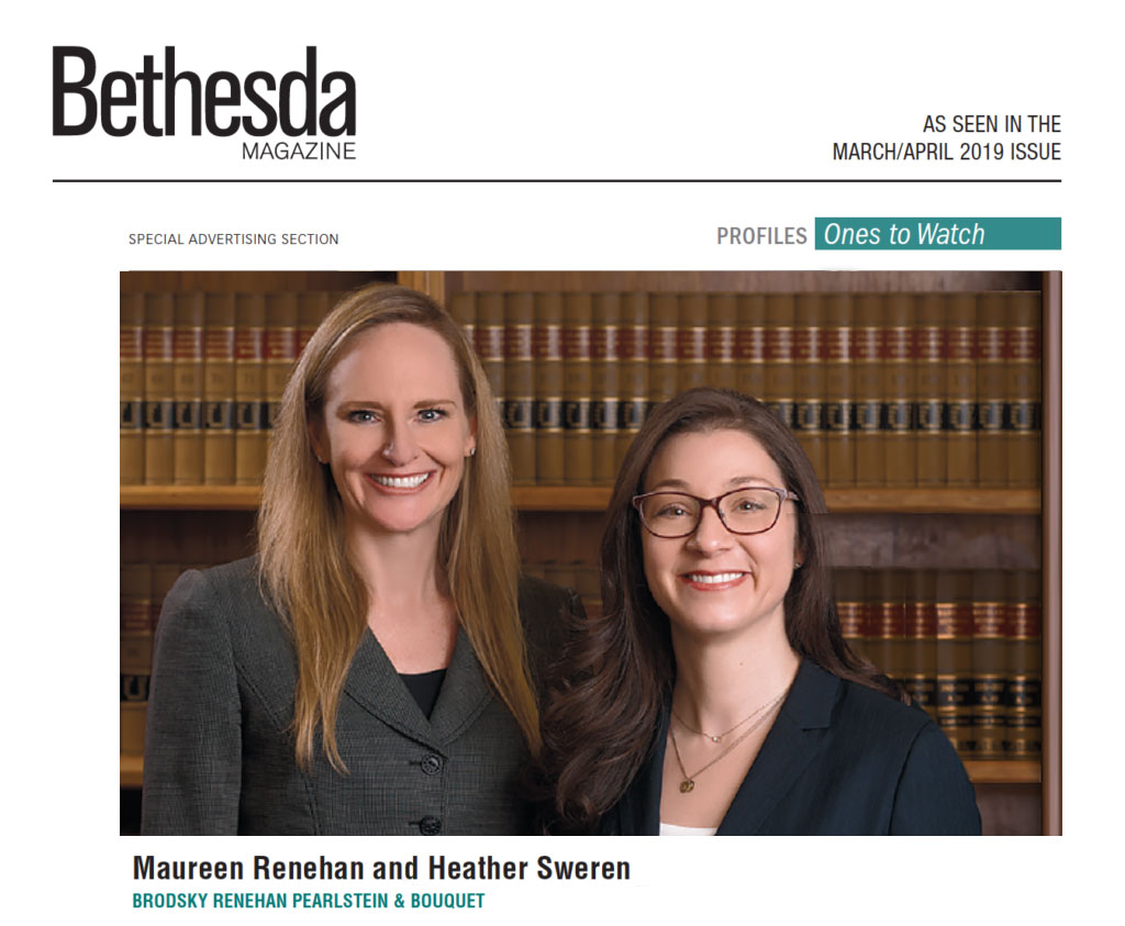 BRP Family Law Attorneys Recognized in Bethesda Magazine